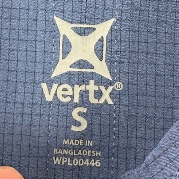 Vertx Tactical Button Up Shirt Adult Small Blue Flagstaff Check Work Men NEW J19 - Picture 4 of 10